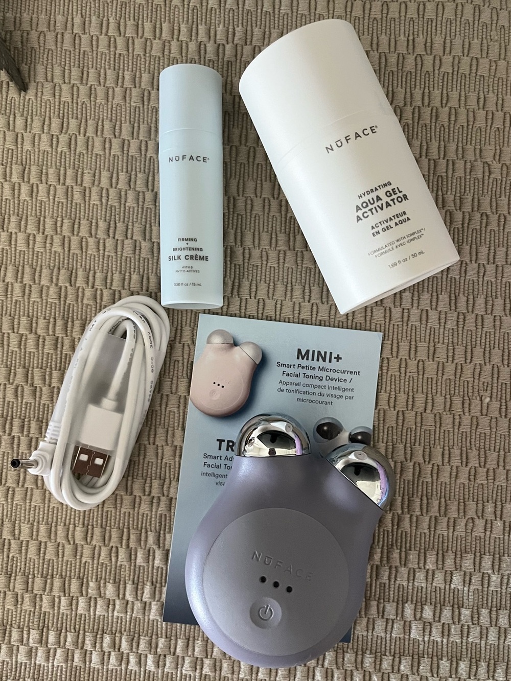 NUFACE MINI+ Microcurrent Face Massager Device - Violet Dusk